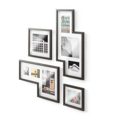 Cadres photo muraux originaux Mingle Noir lot de 4 - Umbra