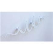 Porte Manteau Mural Design Scrobble Blanc