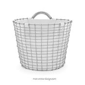 Sac Blanc pour Panier de Rangement Korbo 16 litres