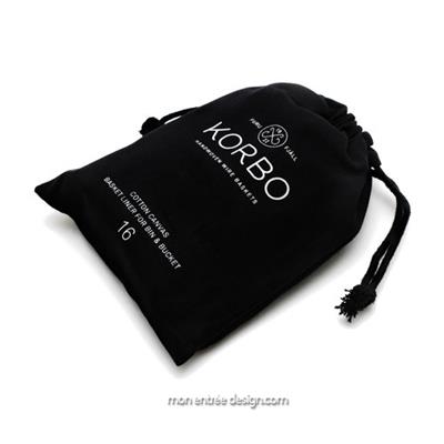 Sac Noir pour Panier Rangement Korbo 16 litres