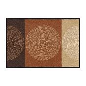 Grand Tapis d'Entrée Design Nestor Mocca 50 x 75