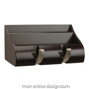 Vide Poche Mural Cubby Organizer Noir Chocolat