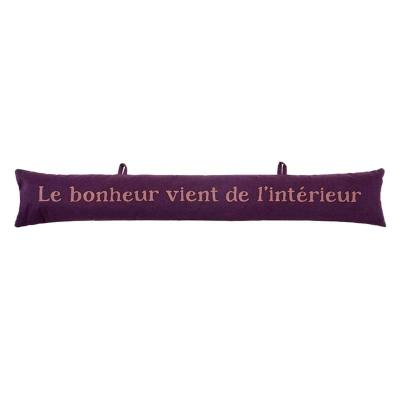 Boudin de porte Le Bonheur vient de l'intérieur 85cm - Derrière la porte 