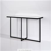 Console Miroir Noire Tablo L