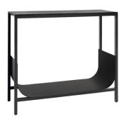 Console Design Tub Bois Noir Etagre Mtal