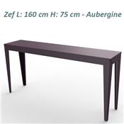 Console Entrée Design Zef 160 - Acier ou Alu - 3 Hauteurs 