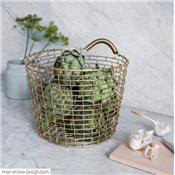 Panier Rangement Bin 16 Laiton