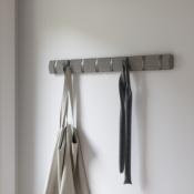 Porte Manteau Mural Flip 8 Hook Gris / Etain