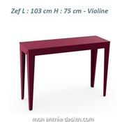 Console Entrée Design Zef 103 - Acier ou Alu - 3 Hauteurs