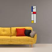 Horloge murale design Mondrian 