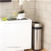 Poubelle Design Etroite Ouverte Inox 50L - CW1467