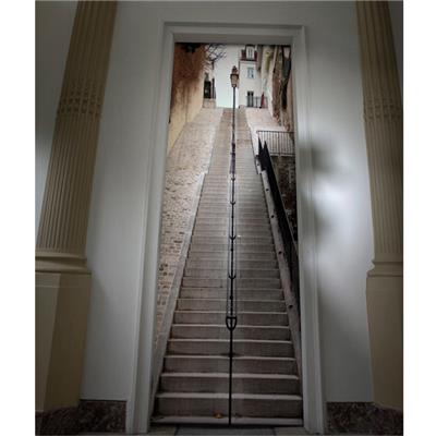 Trompe l'Oeil Porte Escalier Montmartre - 3 Matières
