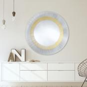 Miroir Design Rond Yoko Bronze