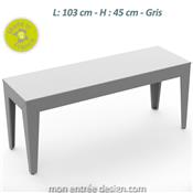 Banc Design Zef 103 - Acier ou Aluminium