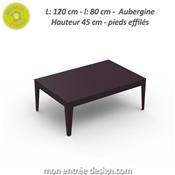 Table Basse Design Métal Zef 120x80