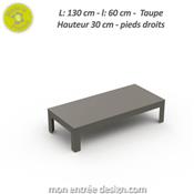 Table Basse Design Métal Zef 130x60