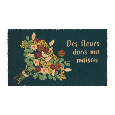 Paillasson coco Fleurs dans ma  maison - Derrière la porte