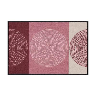 Grand Tapis d'Entrée Design Nestor Rose 50 x 75