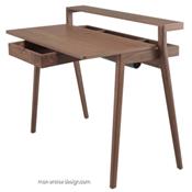 Bureau Design Extensible Secreta - Chne ou Noyer