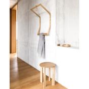 Porte Manteau Mural Design Sled 50cm Chne Naturel