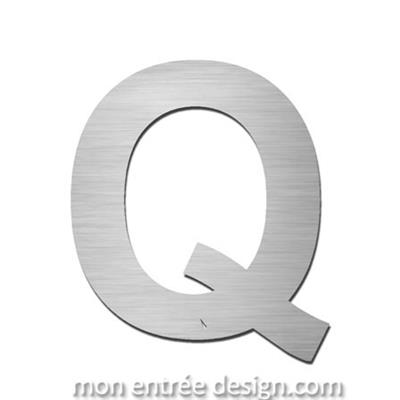 Lettre inox Q