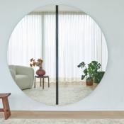 Miroir Design Rond Luna Black L 200cm