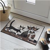 Tapis d'Entre Original Chat Serafino and Friends 50x75