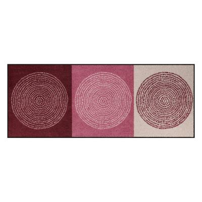Grand Tapis d'Entrée Design Nestor Rose 75 x 190