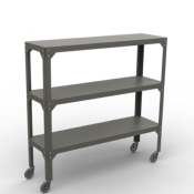 Etagère Design Hegoa 3 niveaux 135 avec Roulettes