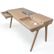 Bureau Design Bois Massif Chêne Metis