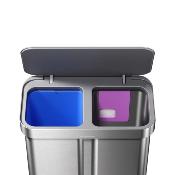Poubelle Tri Sélectif 2 Bacs 58L CW2116