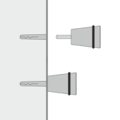 Patère Murale Design Inox Massif Cône