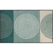 Grand Tapis d'Entrée Moderne Nestor Vert Beige - 115x175