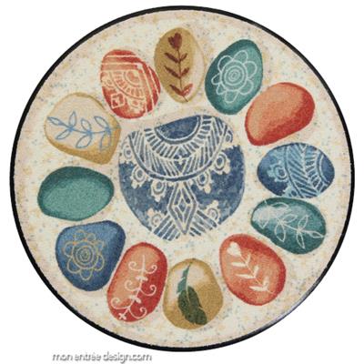 Tapis Paillasson Rond Absorbant Inner Circle 85cm