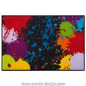 Tapis d'Entrée Multicolore Design Splash 50x75