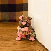 Cale porte Animal Cochon Patchwork - Dora Design