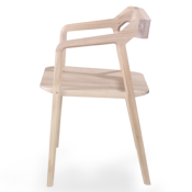 Fauteuil Design Chêne Massif Kundera - Cuir en option