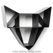 Etagère Murale Design Métal Wolf Shelf Noir