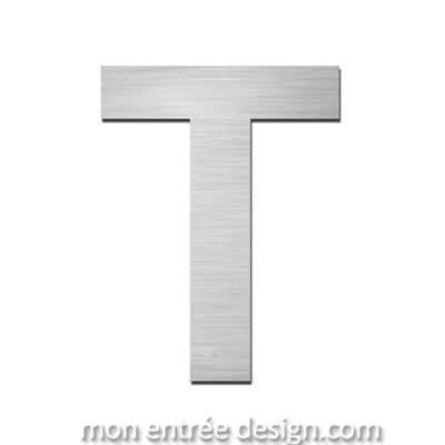 Lettre inox T