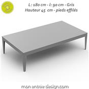 Table Basse Design Métal Zef 180x90