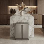 Poubelle Tri Sélectif 2 Bacs 58L CW2116