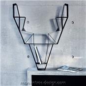 Etagère Murale Design Métal Deer Shelf Noir - 2 tailles