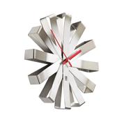 Horloge Murale Design Ribbon Inox