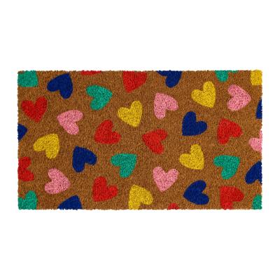 Paillasson Coeurs multico - 40x70 cm