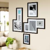 Cadres photo muraux originaux Mingle Noir lot de 4 - Umbra