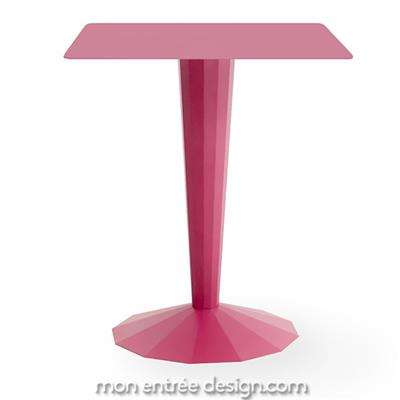 Table Bistrot Ankara carrée hauteur 74cm