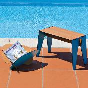 Porte Revue Design Bois Opla Big- Gris et bois 