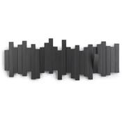 Porte Manteau Mural Sticks Multi Hook Noir