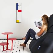 Horloge murale design Mondrian 