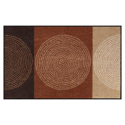 Tapis d'Entrée Moderne Nestor Mocca - 75x120